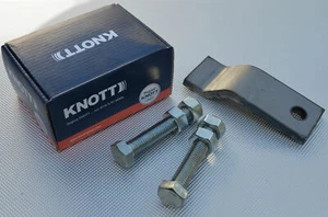 Knott Stoßdämpferhalter gekröpft 43737 mit 2 Schrauben Anhänger 990001 / 990020 - Bild 1 von 2