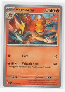 Pokemon Paldean Fates NON Holo Rare Magmortar - 010/091 - DECK EXCLUSIVE - Picture 1 of 1