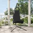 Outdoor Garden Patio Swing Chair Dark Grey Cushioned Durable Steel Frame