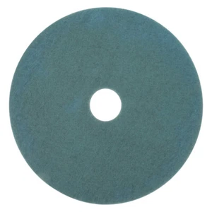 3M Floor Buffing Pad Aqua 27" dia x 1" Non-Woven Nylon/PES Fiber | 5/Case - Picture 1 of 2