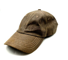Outback Trading Company Brown Leather Slugger Baseball Strapback Cap Hat NEW
