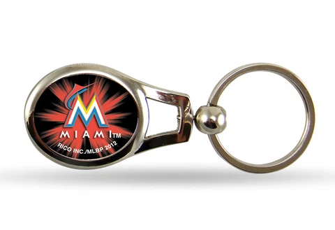 Miami Marlins Oval Keychain Cover