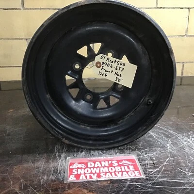 Черный обод переднего колеса 12x6,5 # 0402-657 Arctic Cat 2001 cat 500 4x4 (6-9) - Изображение 1 из 4
