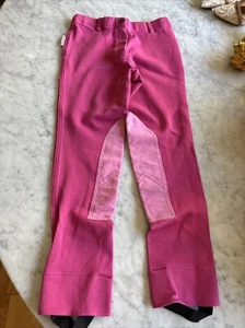 Girls Pink Riding Pants Equistar Size 12  - Picture 1 of 8