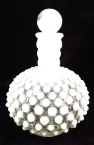 Wrisleys Perfume Cologne Bottle Fenton French Opalescent Hobnail Glass A Beauty - Picture 1 of 5