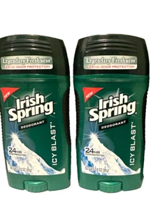 Lot of 2- Irish Spring ICY BLAST Deodorant 2.7 oz - Picture 1 of 1