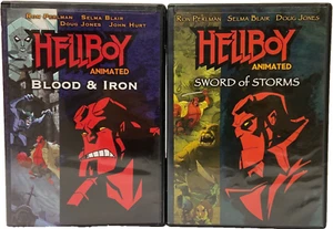 FACTORY SEALED Hellboy Animated DVD Lot 2 Blood & Iron / Sword of Storms - Picture 1 of 1