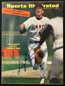 Gaylord Perry Signed Sports Illustrated 9/26/66 No Label SF Giants Auto HOF JSA - Picture 1 of 5