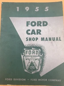 1955 Ford Passenger Car Shop Manual Thunderbird Fairlane Original OEM - Picture 1 of 12