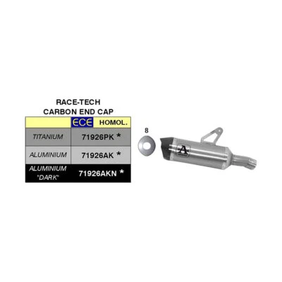 Marmitta ARROW slip-on race-tech alluminio per BMW S 1000 XR 2020-2023 Foto 1 de 2