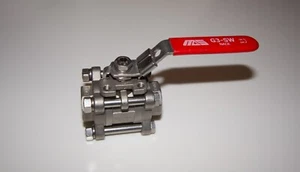 MAS G3-SW 3/4" NACE ball valve 2000 PSI, CF8M stainless butt weld, 1-y warranty - Picture 1 of 8