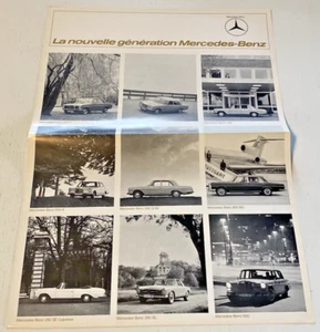 Brochure de Vente La nouvelle Génération MERCEDES - Non Datée, en Français. - Imagen 1 de 4