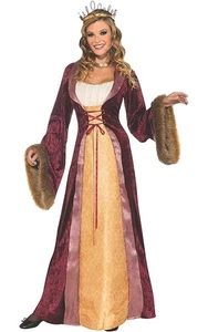 DISFRAZ DE PRINCESA RENACENTISTA MEDIEVAL DE LUJO PARA ADULTOS MILADY OF THE CASTLE - Imagen 1 de 2