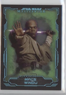 2016 Topps Star Wars Masterwork Green Metallic 32/50 Mace Windu #31 k4s - Image 1 of 3