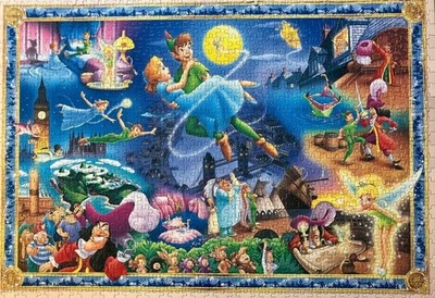 Puzzle 1000 pezzi Disny Peter Pan Dream Story USATO SENZA SCATOLA - Immagine 1 di 3