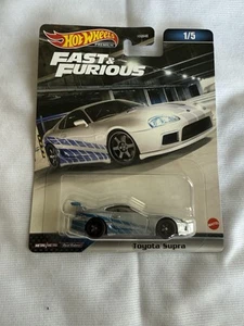 2023 Toyota Supra Hot Wheels Premium Fast Furious Silver 1/5 Die Cast 1:64 - Picture 1 of 6