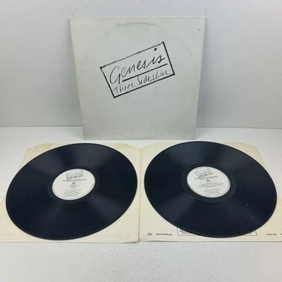 Genesis Three Sides Live Vinyl Record 1982 EX/VG+ Double LP Album GE 2002 - Image 1 of 4