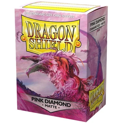 Dragon Shield - Fundas protectoras para tarjetas de diamante rosa (mate, 100 unidades, estándar Foto 1 de 2