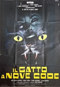Il Gatto a Nove Code (1971) Original italienisches 2-Fogli Poster - Dario Argento - Bild 1 von 13