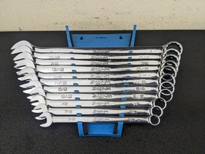 #bm206 Snap-On Tools 11pc 12-Point SAE Flank Drive Wrench Set OEX711B - Picture 1 of 22