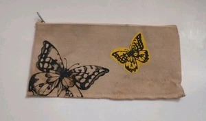 BUTTERFLIES- MAKEUP, COSMETICS, ETC ZIPPER BAG - Picture 1 of 2