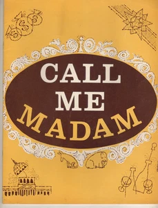 Martha Raye  Souvenir Program "Call Me Madam"  1963 STOCK  - Picture 1 of 2