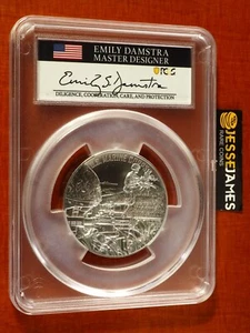 2022 SILVER MARINE CORPS MEDAL PCGS MS70 EMILY DAMSTRA SIGNED ADVANCED RELEASE - Picture 1 of 2