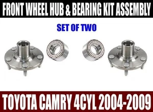 Fits:Toyota Camry 4CYL Wheel Hubs & Bearings Kit Assy 2004-2009 SET OF TWO - Picture 1 of 1