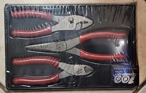 Nuevo Juego de alicates Snap On pl306Aacf100mr 3 piezas ROJO CLÁSICO 100 Aniversario - Imagen 1 de 2