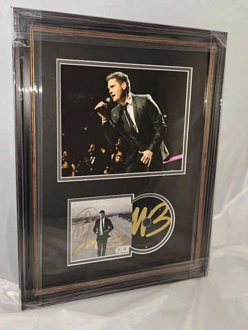 Michael Buble  SIGNED Higher CD Autographed Beckett Certified Cover