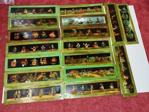 17 DIAPOSITIVES DE PROJECTEUR ANCIEN POUR ENFANTS. SUR VERRE. ESPAGNE. 19E-20E - Imagen 1 de 1