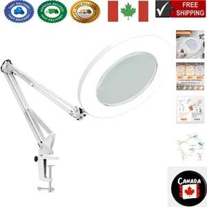 5X LED Magnifying Lamp with Clamp - 360° Adjustable Light for Crafts & Reading - Bild 1 von 11