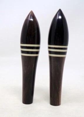 2 Pommeaux anciens ombrelle canne parapluie en corne bovine - ART DECO 1930-40's - Photo 1/4