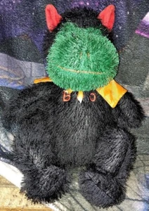 Vtg Gund Frog Plush Spooky Surprises Halloween Je M'appelle  Decor - Picture 1 of 3