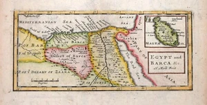 NORTE DE ÁFRICA - EGIPTO - MALTA - EGIPTO Y BARCA Y C, POR H.MOLL 1723 - Imagen 1 de 2