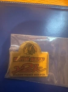 Vintage Lapel Pin WHL Portland Winterhawks Hockey Y2K Season Ticket Holder Pin - Picture 1 of 5