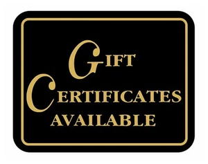 Gift CERTIFICATES Available Retail Store Merchandise Business Store Sale Sign - Picture 1 of 5