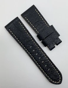 Officine Panerai 26mm x 22mm Black Calfskin Leather Watch Strap Authentic OEM - Picture 1 of 7