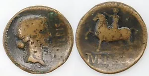 Celtic Spain AS / A Cabeza de mujer a Drcha delante ley. SILBIS / Jinete con - Bild 1 von 1
