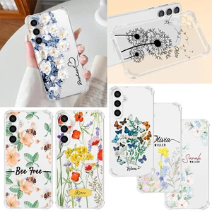 Personalisierte Handyhülle mit Blumendruck für Samsung S25 Plus S24 FE A56 A16 - Bild 1 von 81