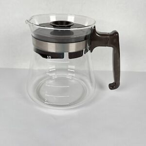 Vintage Black & Decker GE 3351 Replacement Brown 10 Cup Glass Carafe