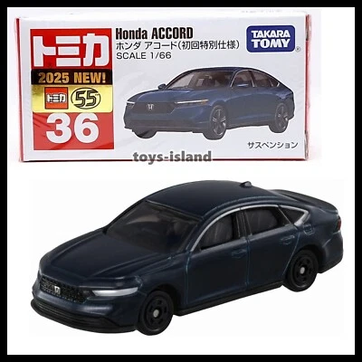 TOMICA 36 HONDA ACCORD 1/66 TOMY 2025 June New Diecast Car Dark Blue - Image 1 of 4