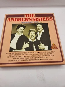 THE ANDREWS SISTERS 60 GREATEST HITS CASSETTE TAPE VINTAGE SWING MUSIC BOOGIE - Picture 1 of 3