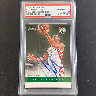 2012-13 Panini Prestige #89 Courtney Lee Signed Card AUTO PSA Slabbed Celtics - Image 1 of 2