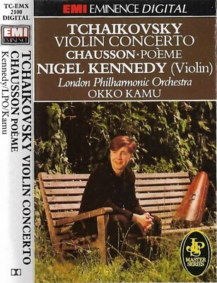 Tchaikovsky Chausson Violin Concerto Poème Nigel Kennedy CASSETTE ALBUM - Image 1 of 4