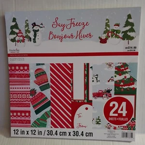 FREE Christmas Noel Pad 24 Recollections 12 x 12 Scrapbooking Cardstock Sheets - Picture 1 of 10
