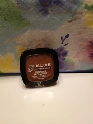 L'Oreal Infallible Bronzer 24H Fresh Wear in 500 Dark. Matte Finish. Sealed. - Image 1 of 2