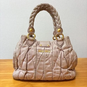 MIU MIU Shoulder Bag / Handbag Pink – Visible Stains & Scratches, Authentic - Picture 1 of 7