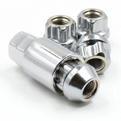 Locking Lug Nuts 12x1.5 Open End Bulge Acorn Wheel Locks - Image 1 of 4
