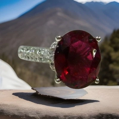 Anello in argento 925 misura 55 (17,5 mm Ø) anello da donna anello in argento... - Immagine 1 di 3